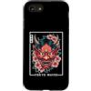 Hannya Oni Mask Aesthetic By TW Custodia per iPhone SE (2020) / 7/8 Maschera Yokai Oni giapponese del demone del diavolo Hannya con fiori di ciliegio