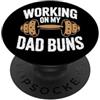 Funny Gym Weightlifting Training Boxing Divertente palestra sollevamento pesi allenamento uomini papà papà scherzo PopSockets PopGrip Adesivo