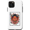 Japanese Aesthetic by Tokyo Waves Custodia per iPhone 11 Pro Maschera Yokai Oni giapponese del demone del diavolo Hannya con fiori di ciliegio