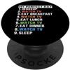 My Perfect Day Watch TV - Television Lov My Perfect Day Guarda la TV - Amanti della televisione - Divertente mamma papà PopSockets PopGrip Adesivo