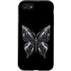 Pink Cowgirl Disco Custodia per iPhone SE (2020) / 7/8 Specchio da discoteca con falena floreale scura, mosaico, gotico