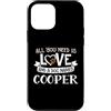 Cooper Dog Name Custodia per iPhone 12 mini Nome del cane Cooper Design - Tutto ciò che serve è amore!