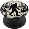 Vintage Wilderness Nature Camping Appare Bigfoot Sasquatch Vintage montagna foresta Escursionismo PopSockets PopGrip Adesivo