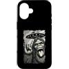 Halloween Gift For Trick Or Treating Fun Custodia per iPhone 16 Bigfoot Selfie Sasquatch Happy Halloween Mostro Cryptid