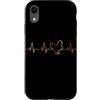 Chicken Heartbeat Vintage T-Shirts Custodia per iPhone XR Pollo Battito cardiaco Vintage ECG Cardiogramma Retro