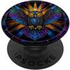 Upcycled Tech Bird Designs Circuito stampato gufo geometrico mosaico arte PopSockets PopGrip Adesivo