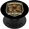 All Cats are Pettable Some Only Once Pro Tutti i gatti sono accarezzabili, alcuni solo una volta, divertente zoologo vintage PopSockets PopGrip Adesivo