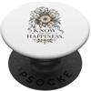 Jane Austen Book Lovers Conosci la tua felicità Citazione letteraria PopSockets PopGrip Adesivo