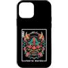 Japanese Oni Mask Aesthetic By TOKYO WAV Custodia per iPhone 12 mini Hannya Oni Mask Devil Yokai - Maschera giapponese con tatuaggio demone