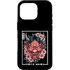 Hannya Oni Mask Aesthetic By TW Custodia per iPhone 16 Pro Maschera Yokai Oni giapponese del demone del diavolo Hannya con fiori di ciliegio