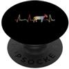 Goat Lover Apparel for Farmers and Anima Capra Battito cardiaco Capra Amante Fattoria Animali Grafica Uomini Donne PopSockets PopGrip Adesivo