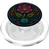 Cyberpunk Electronics Hardware Designs Circuito Stampa Blocco Fiore Arte Botanica PopSockets PopGrip per MagSafe