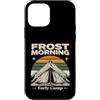 Winter Camping Morning Retro Custodia per iPhone 12 mini Tenda Scena Gelo Mattina Campo Primo