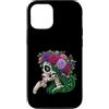 Dia De Los Muertos Master Builder Buildi Custodia per iPhone 12/12 Pro La Catrina Floral Mattone Builder Messicano Dia De Los Muertos