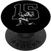 COOL FOOTBALL DESIGNS AND OUTFITS NUMERO 15 ANNI CALCIO 15° COMPLEANNO PopSockets PopGrip Adesivo