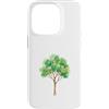 Simpatici Animali della Foresta Acquerel Custodia per iPhone 14 Pro Albero Verde Acquerello Minimalista Natura