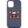 Wistful Custodia per iPhone 12/12 Pro Simbolo pirata sorridente Jolly Roger