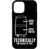 Funny Scientist Student Physics Science Custodia per iPhone 12 mini Tecnicamente il vetro è pieno divertente chimica scienza geek