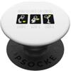 Dibba Designs Come raccogliere pulcini Stick Figure Stickman stampato divertente PopSockets PopGrip Adesivo