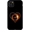 Europe Africa Total Solar Eclipse 2.8.20 Custodia per iPhone 11 Pro Max Total Solar Eclipse 2 agosto 2027 Tasca Cuore Europa