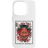 Hannya Oni Mask Aesthetic By TW Custodia per iPhone 14 Pro Maschera Yokai Oni giapponese del demone del diavolo Hannya con fiori di ciliegio