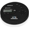 Lenco CD-300 - Lettore CD, Lettore CD Musica Portatile, Discman - Bluetooth Discman - CD Walkman - funzione MP3 - Antishock - batteria 2 x 2000mAh - cuffie - cavo di ricarica micro USB - nero