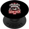 Regalo bibliofilo bibliotecario per lett Segnalibro bibliotecario Camicia per amante della lettura PopSockets PopGrip Adesivo