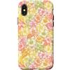 generic Custodia per iPhone X/XS Motivo floreale con ibisco tropicale