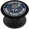 People Person Costume and Werewolf Humor My People Person, costume da lupo mannaro divertente grafico PopSockets PopGrip Adesivo