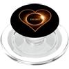 Europe Africa Total Solar Eclipse 2.8.20 Total Solar Eclipse 2 agosto 2027 Tasca Cuore Europa PopSockets PopGrip per MagSafe