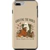 Cute Ghost Halloween Custodia per iPhone 7 Plus/8 Plus Ghost Reading Halloween Lover Fall Reader