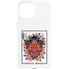 Japanese Oni Mask Aesthetic By TOKYO WAV Custodia per iPhone 15 Maschera Yokai Oni giapponese del demone del diavolo Hannya con fiori di ciliegio