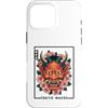 Japanese Aesthetic by Tokyo Waves Custodia per iPhone 16 Pro Max Maschera Yokai Oni giapponese del demone del diavolo Hannya con fiori di ciliegio