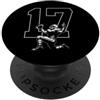 COOL FOOTBALL DESIGNS AND OUTFITS NUMERO 17 ANNI CALCIO 17° COMPLEANNO PopSockets PopGrip Adesivo