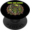 Halloween Glam Retro 90s Graffiti Pop Ar Maine Coon Medusa Zombie Non Morti Spettrale Spaventoso Orrore Infestato PopSockets PopGrip Adesivo