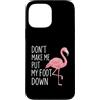 Funny Flamingo Attitude Custodia per iPhone 13 Pro Max Don't Make Me Put My Foot Down Flamingo Humor