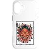 Japanese Aesthetic by Tokyo Waves Custodia per iPhone 16 Maschera Yokai Oni giapponese del demone del diavolo Hannya con fiori di ciliegio