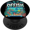 Reef Tank Hobbyist Desk Joke Graphics Divertente acquario per pesci con barriera corallina e vita marina, gioco di parole PopSockets PopGrip Adesivo