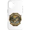 NATIONAL PARK RETRO HERITAGE WILDERNESS Custodia per iPhone 16 LAGO AMERICA ANGLER BASSO CLUB AVVENTURA MARE