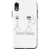Dibba Designs Custodia per iPhone XR Figura stilizzata rapina rapina armata uomo stampato divertente