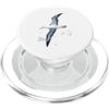 Oceanic Avian Views Majestic Albatross, arte a forma di uccello oceanico in volo PopSockets PopGrip per MagSafe