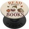 Read More Books Leggi di più Libri Funny Ghost Reading Halloween PopSockets PopGrip Adesivo