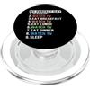 My Perfect Day Watch TV - Television Lov My Perfect Day Guarda la TV - Amanti della televisione - Divertente mamma papà PopSockets PopGrip per MagSafe