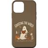Cute Ghost Halloween Custodia per iPhone 12 mini Ghost Reading Book Lover Halloween Fall Reader