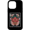 Japanese Aesthetic by Tokyo Waves Custodia per iPhone 14 Pro Max Maschera Yokai Oni giapponese del demone del diavolo Hannya con fiori di ciliegio