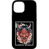 Japanese Oni Mask Aesthetic By TOKYO WAV Custodia per iPhone 15 Maschera Yokai Oni giapponese del demone del diavolo Hannya con fiori di ciliegio