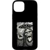 Halloween Gift For Trick Or Treating Fun Custodia per iPhone 15 Plus Bigfoot Selfie Sasquatch Happy Halloween Mostro Cryptid