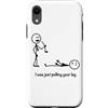 Dibba Designs Custodia per iPhone XR I Was Just Pulling Your Leg Stick Figure Stick Man Stampato