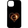 Europe Africa Total Solar Eclipse 2.8.20 Custodia per iPhone 15 Plus Total Solar Eclipse 2 agosto 2027 Tasca Cuore Europa
