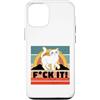Atteggiamento retrò del gatto impertinen Custodia per iPhone 12/12 Pro Atteggiamento retrò del gatto impertinente